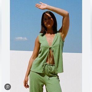 Green Marina Pants Set by Sabo Skirt